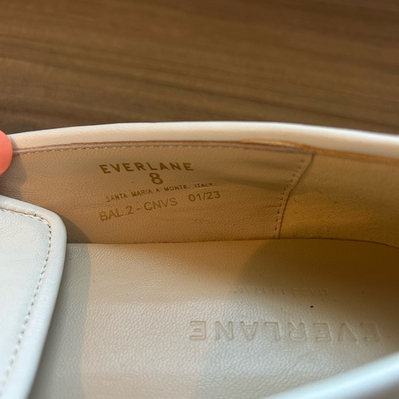 Everlane Italian Leather Day Loafer — Canvas— sz 8 - Picture 2 of 4